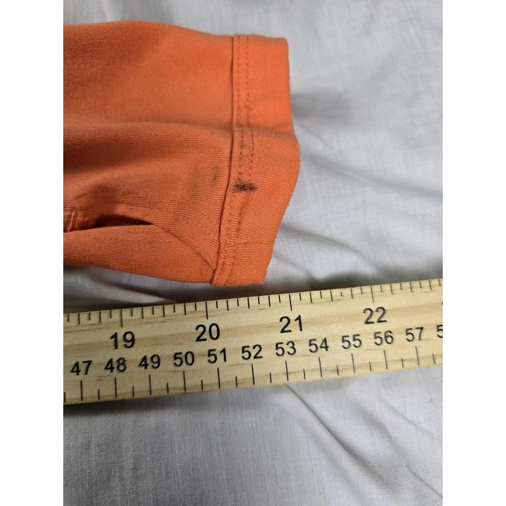 Nike Shirt‎ Womens XS Orange Dri-FIT Running 1/4 Zip Long Sleeve Athletic Top